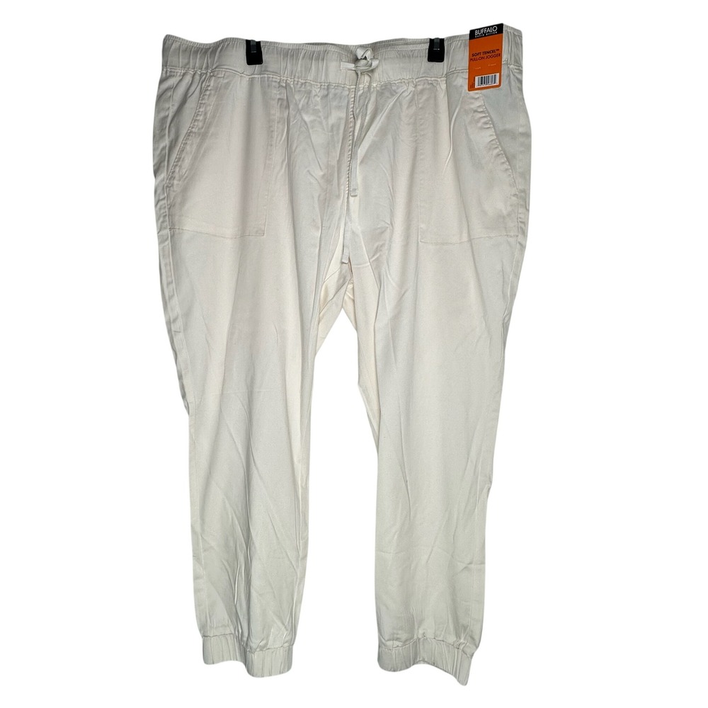 Buffalo David Bitton Cream Soft Tencel Pull-On Jogger Pants XXL 1852816